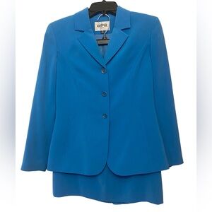 Kasper Blue Suit, size 4 Petite